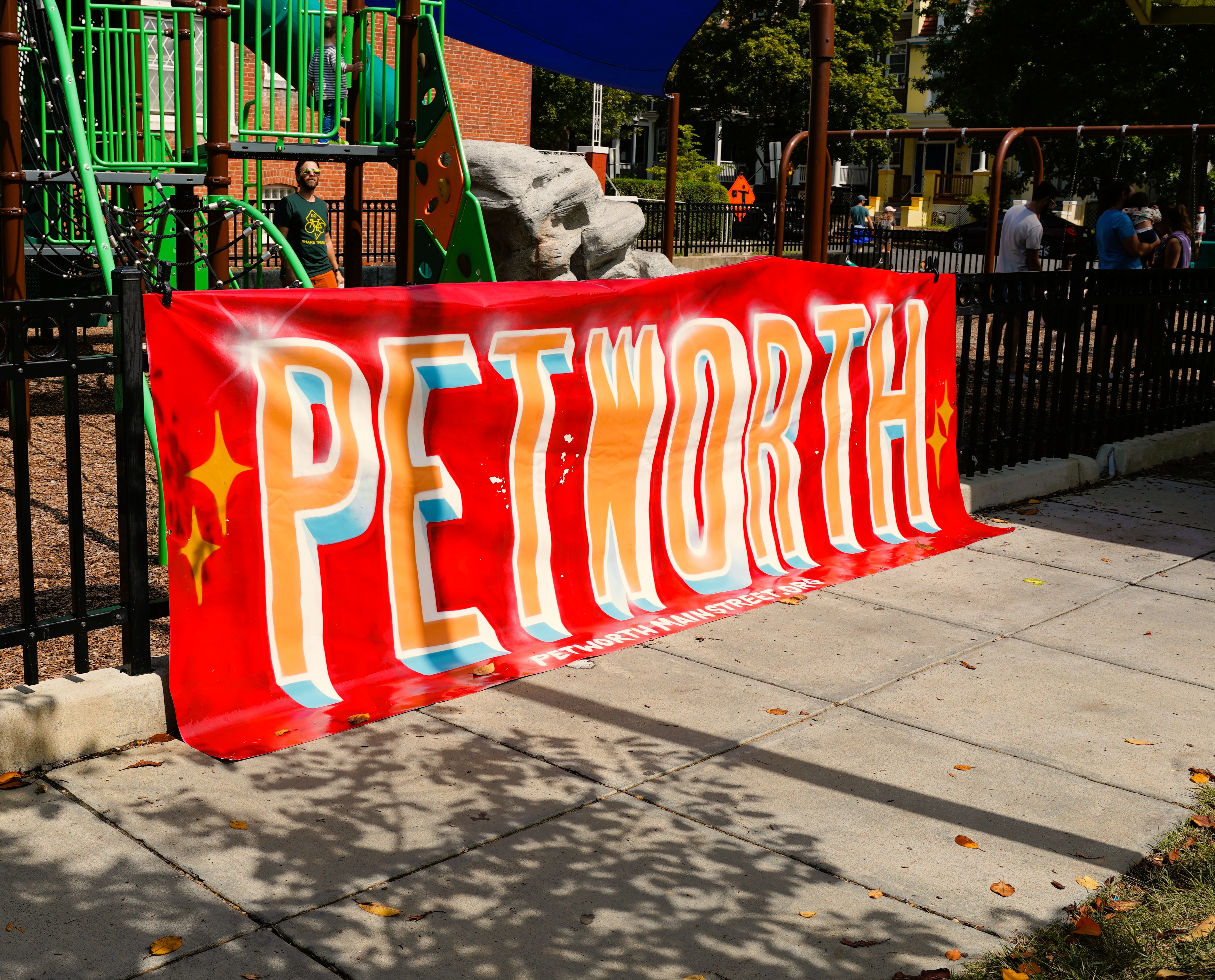 Petworth sign at the Celebrate Petworth 2025 event