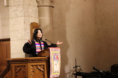 2025 MidWinters Preacher Eunbee Ham at the puplit