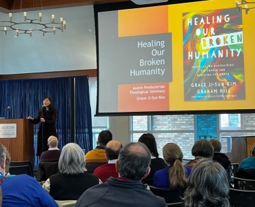 Grace Ji-Sun Kim speaking at the 2023 MidWinter Lectures