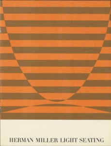 Cover with orange and brown alternating stripes