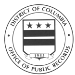 Logo for the Office of Public Records and Archives