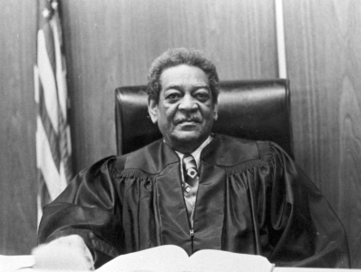 Portrait of William Gaston Pearson II in his judges robes.