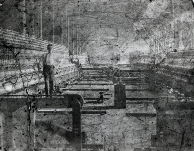 Boy in a cotton mill.