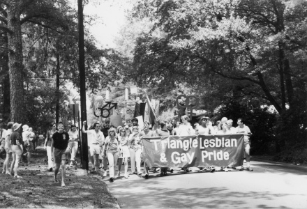 Durham's first Gay Pride March.