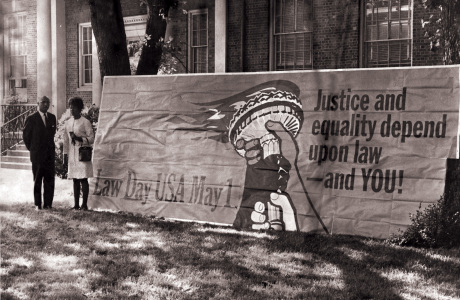 Law Day Banner at North Carolina Central University.