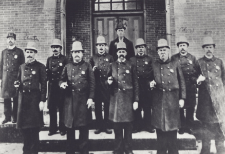 Durham Police Officers with the mayor around 1890.