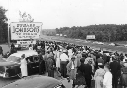 African-American protesting at Howard Johnson's Ice Cream.