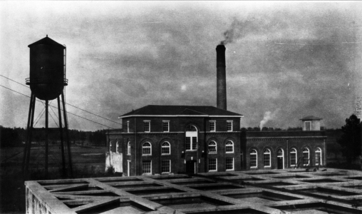 Durham City Water Works Building.