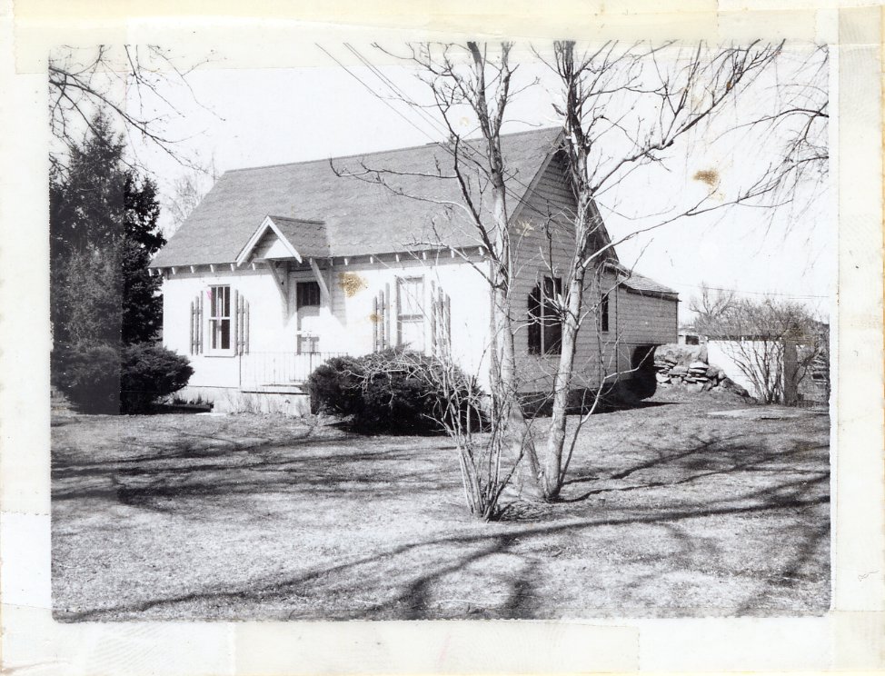 Image showing a house with a tree in the front yard.