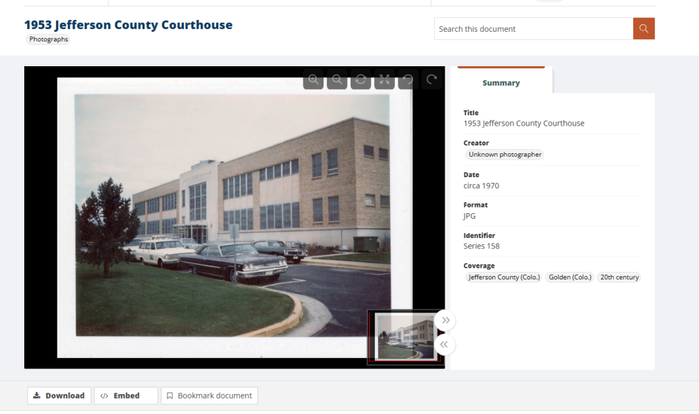 An example of what one can expect to see when using the image viewer function.