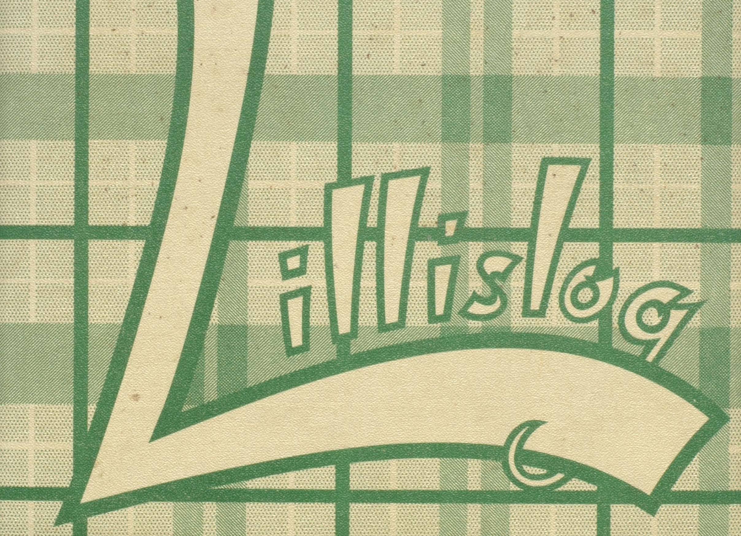 Portion of a yearbook cover page. The title reads "Lillislog"