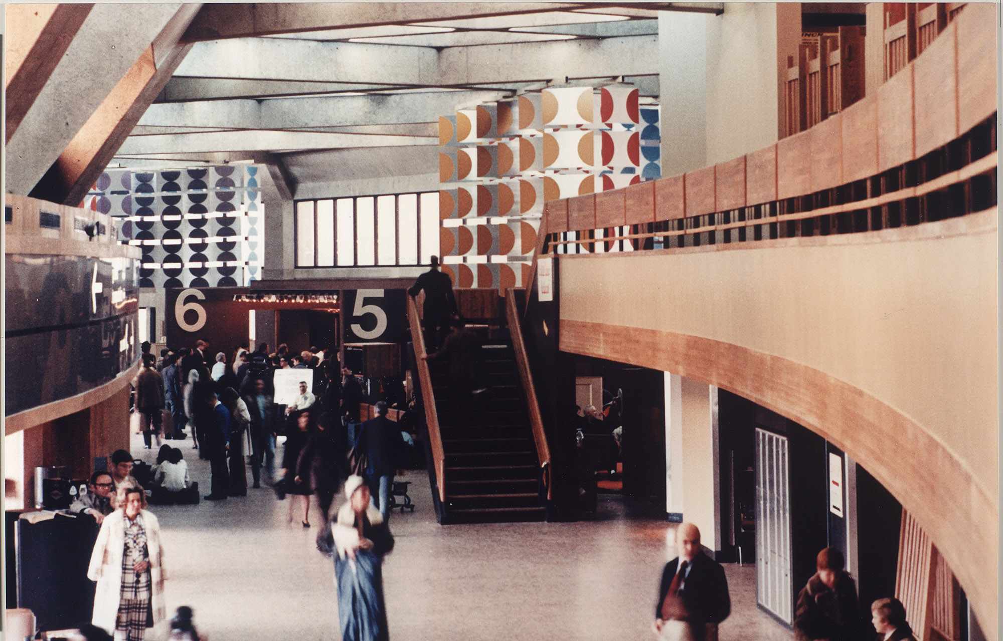 Interior of an airport terminal