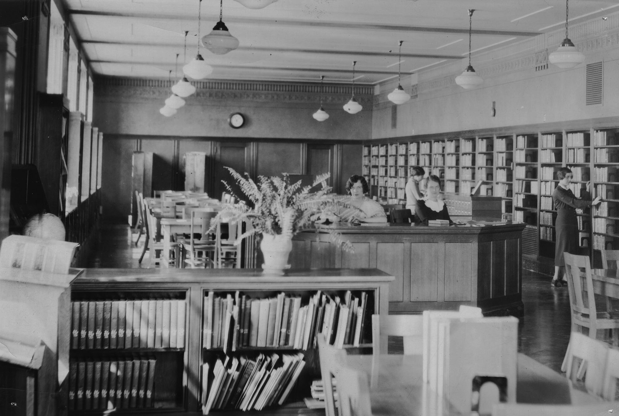 Interior of a library