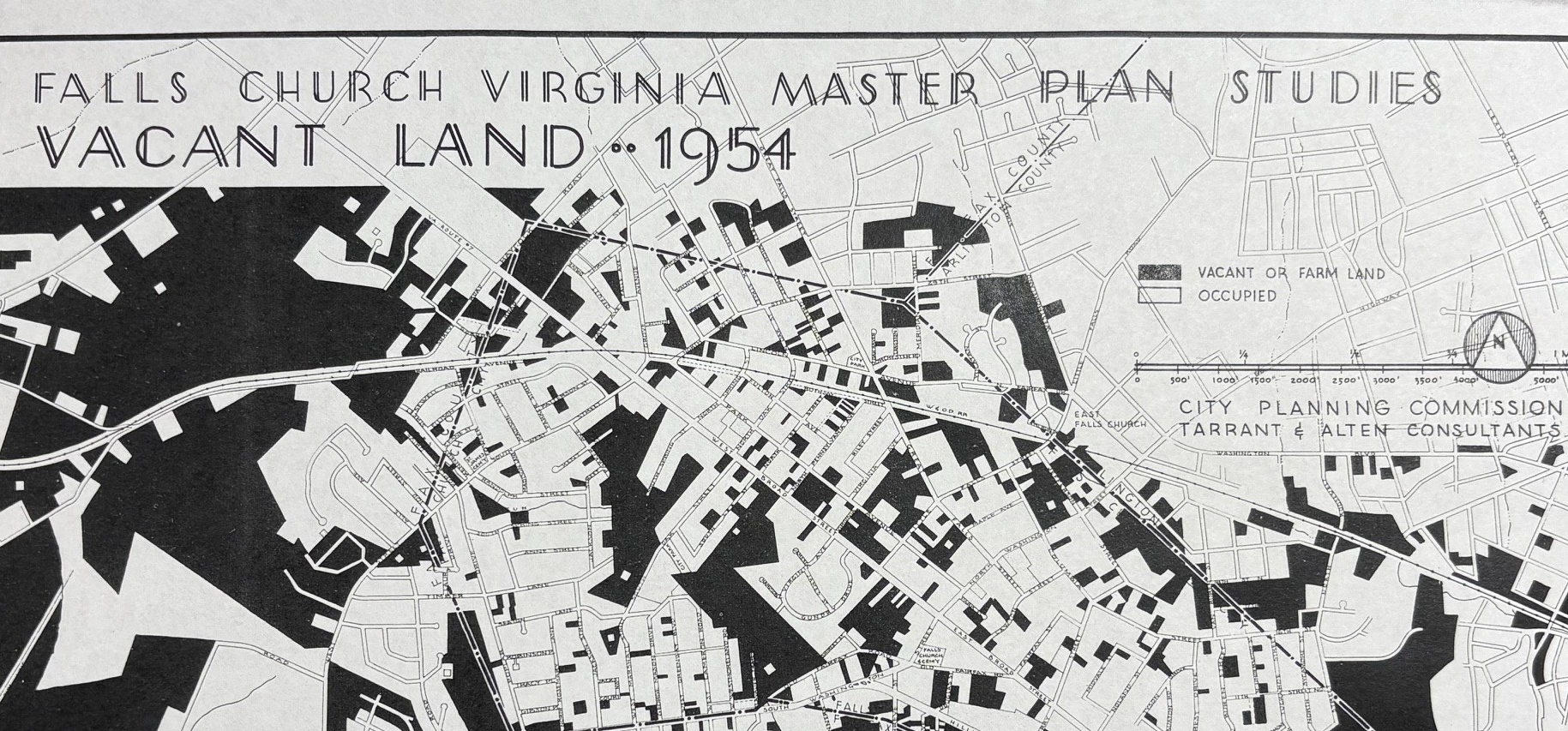 screen shot of a map from the 1954 Master Plan 