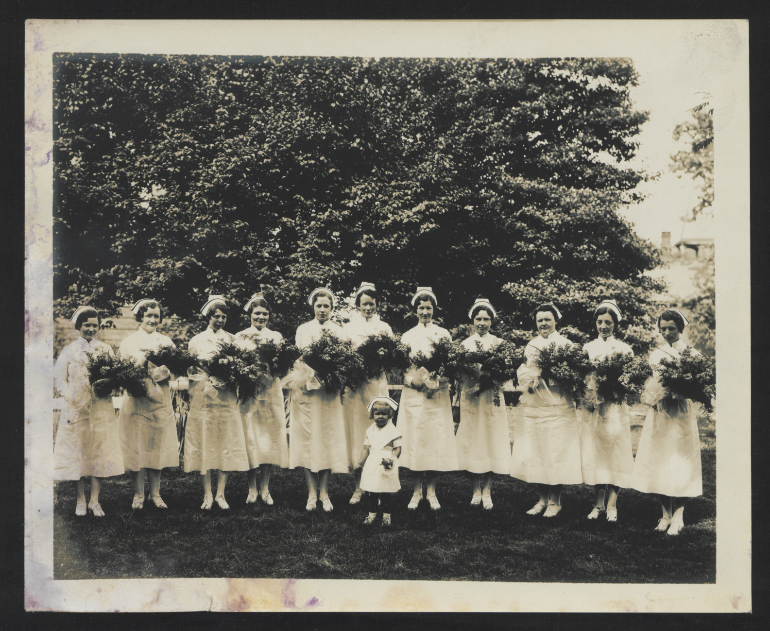 Nursing school graduation photo, ca. 1920s
