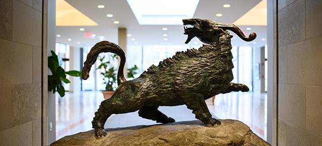 Goat statue in Penn Carey Law
