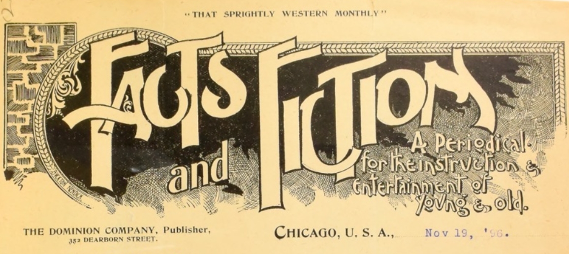 Letterhead for Facts and Fiction magazine