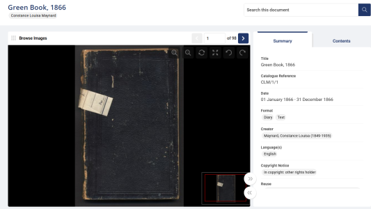 Screenshot to show individual item in search results