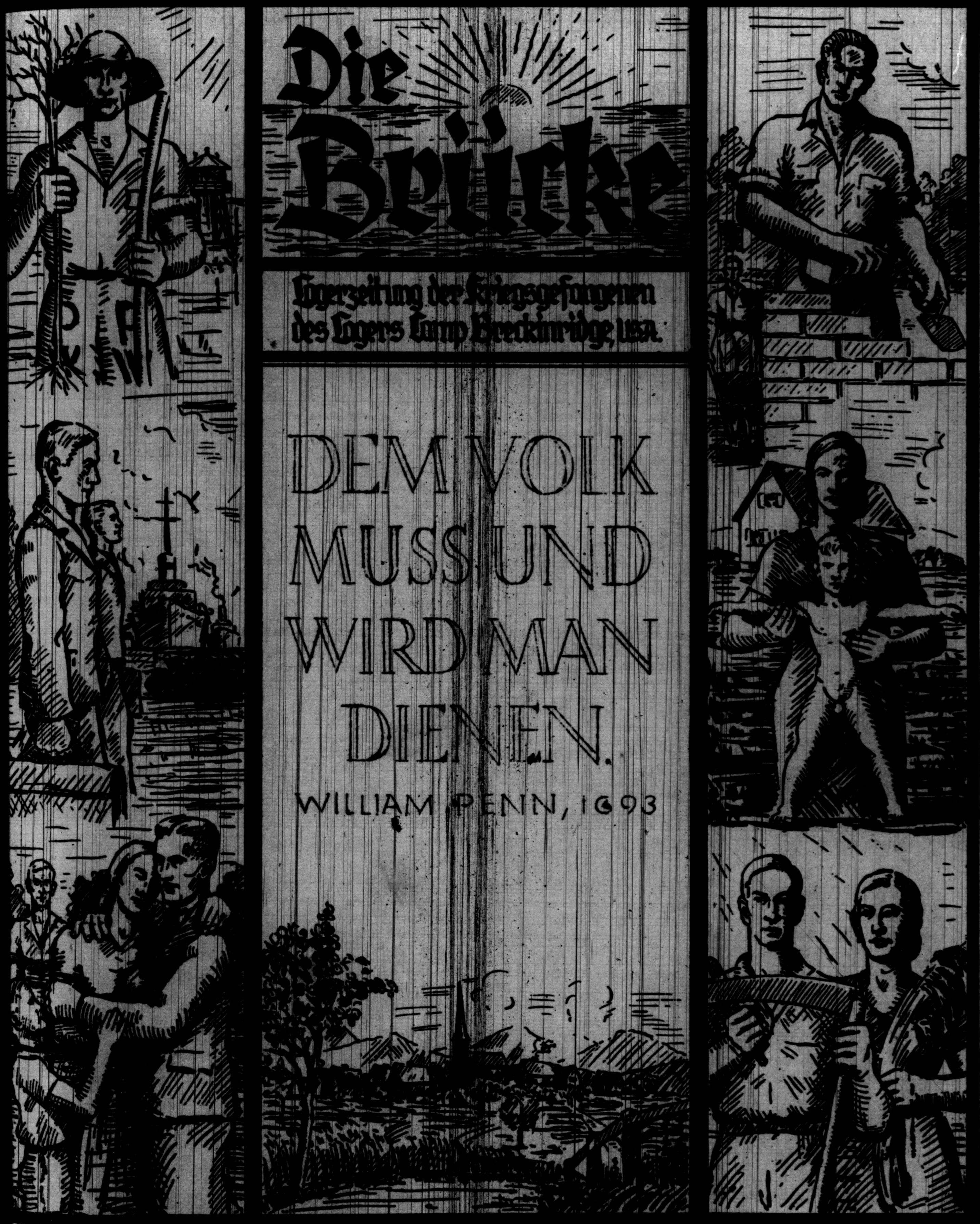 Example title page from Die Brucke newspaper
