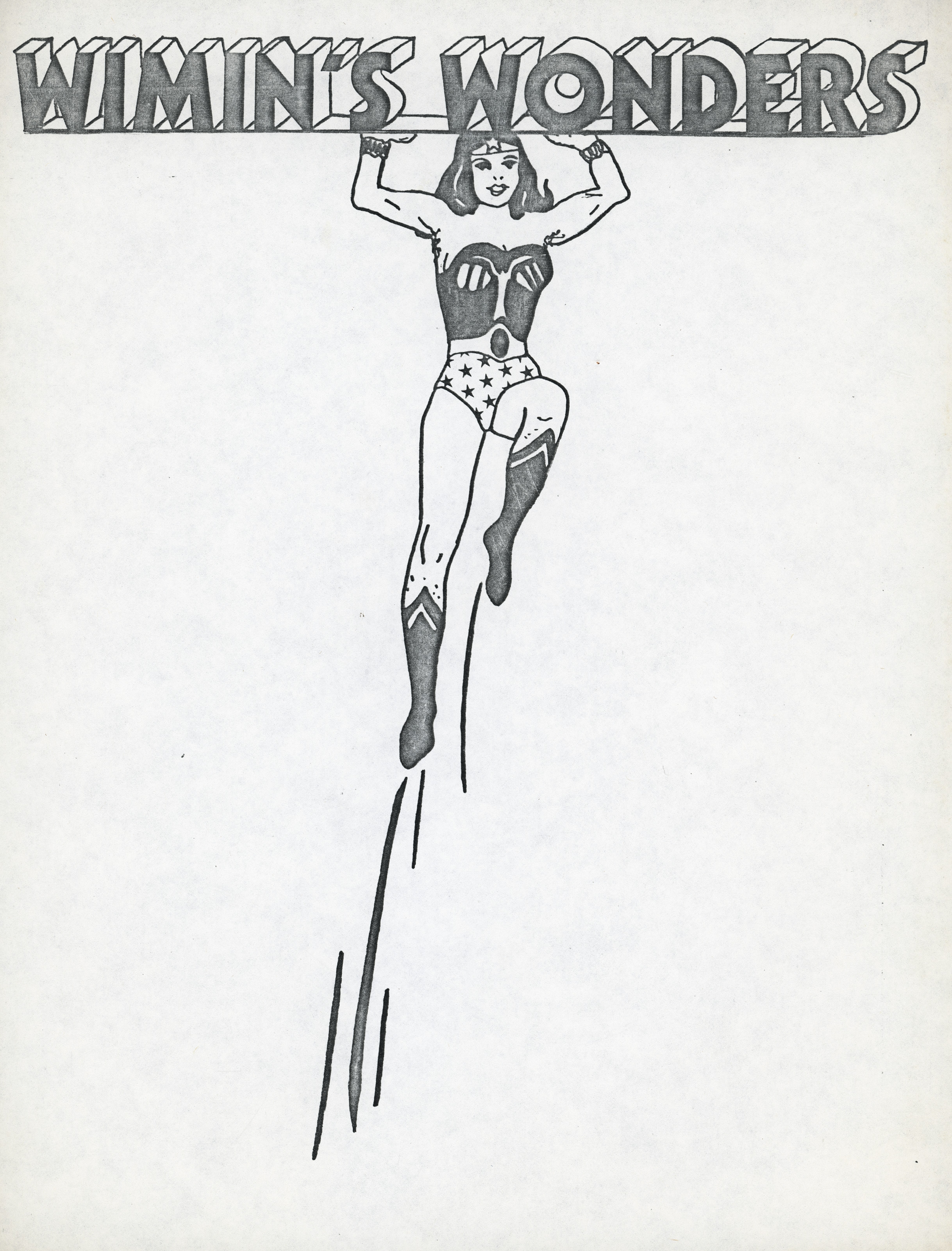 Wimin's Newsletter, Templates Cover, Wimin's Wonders, Drawing