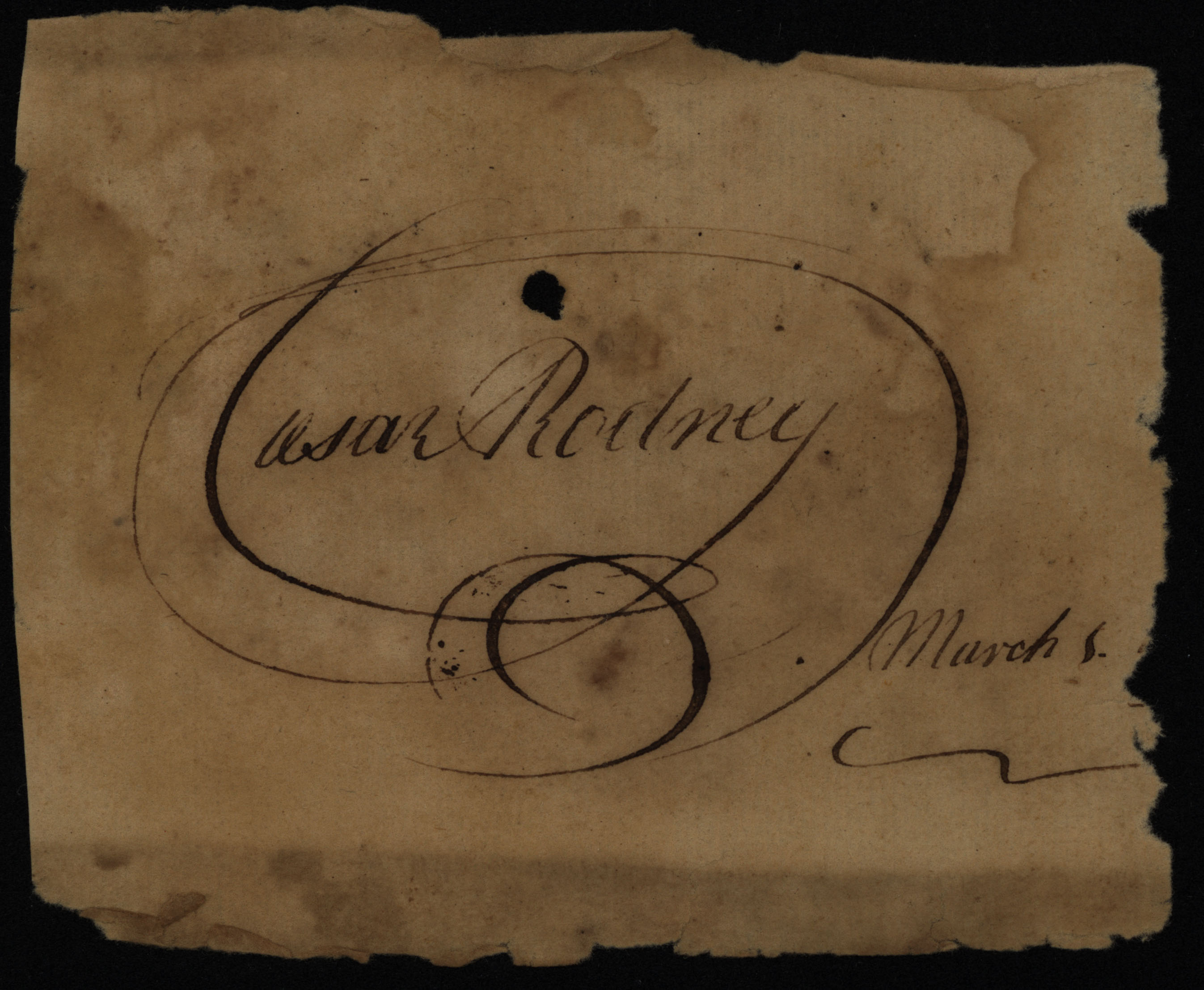 MSS 0098, F0108--Caesar Rodney receipts