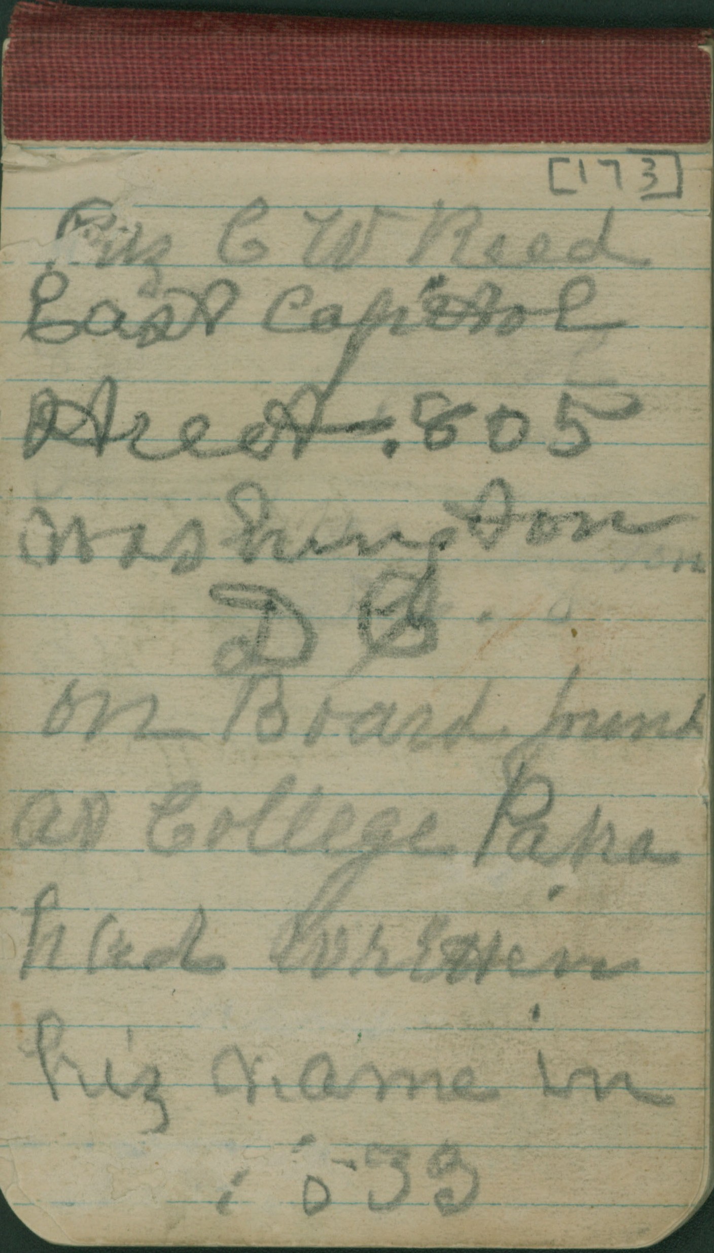 notebook entry