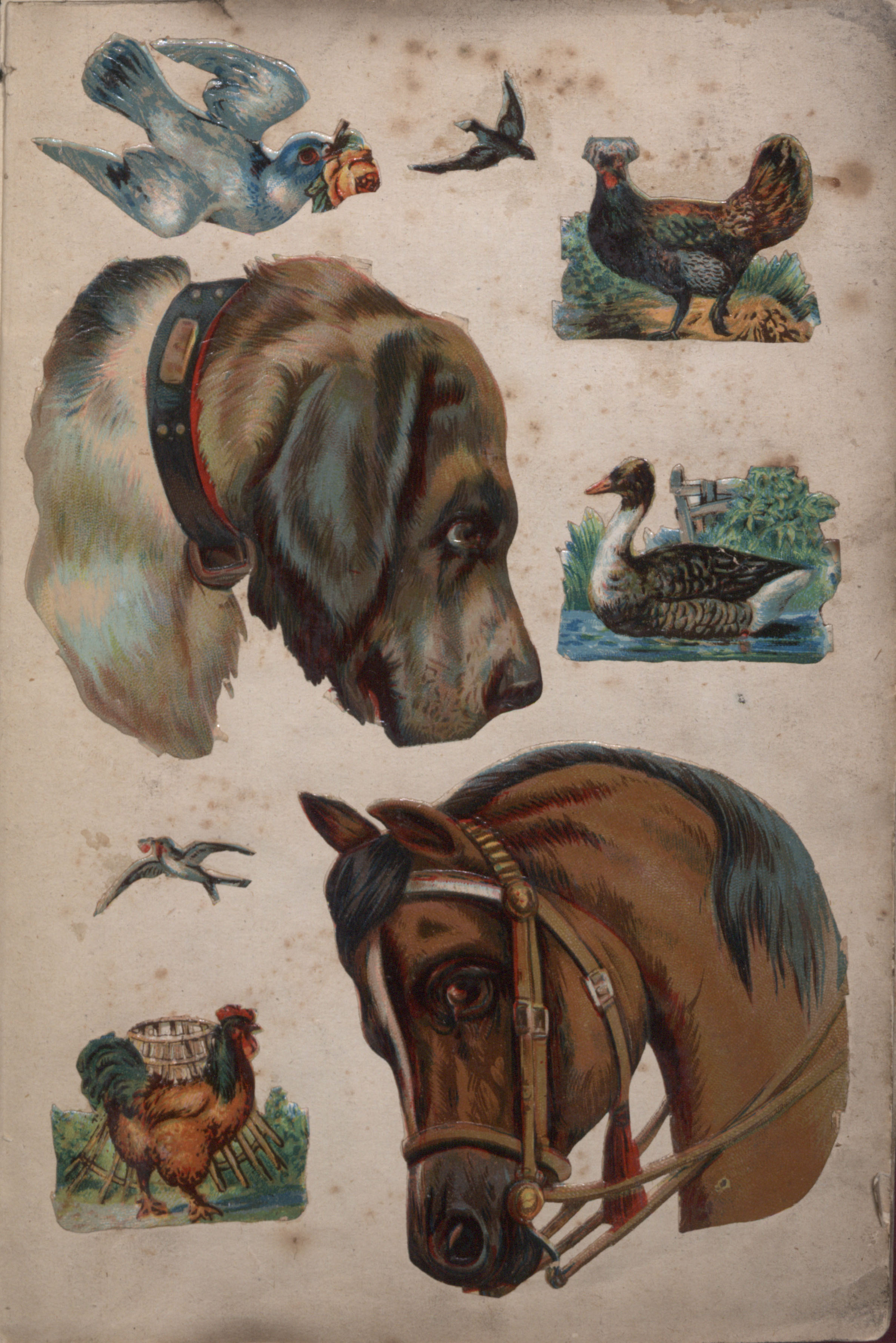 British Late-Victorian Album with "Ally Sloper" Characters and Other Scraps