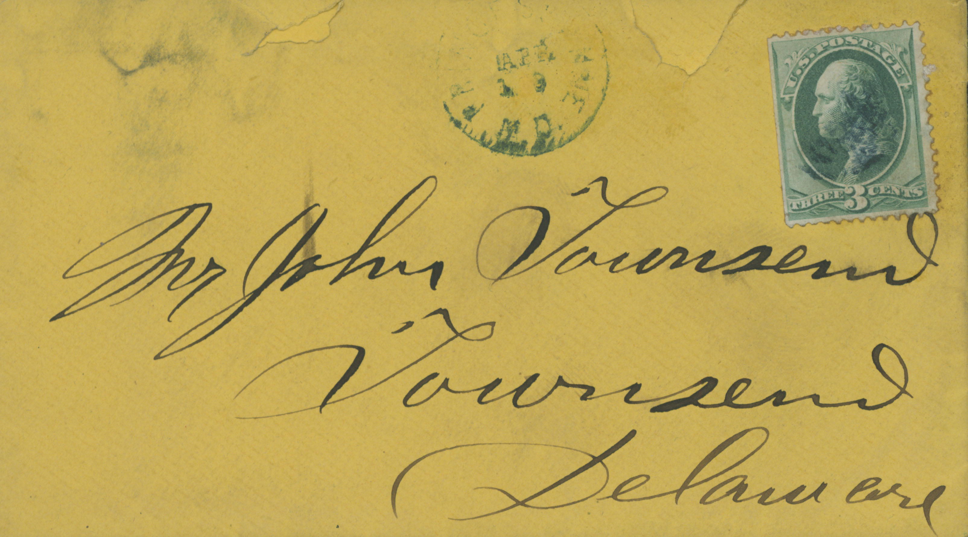 MSS 0445--Townsend family papers--Series III. Family correspondence, 1830-1880
