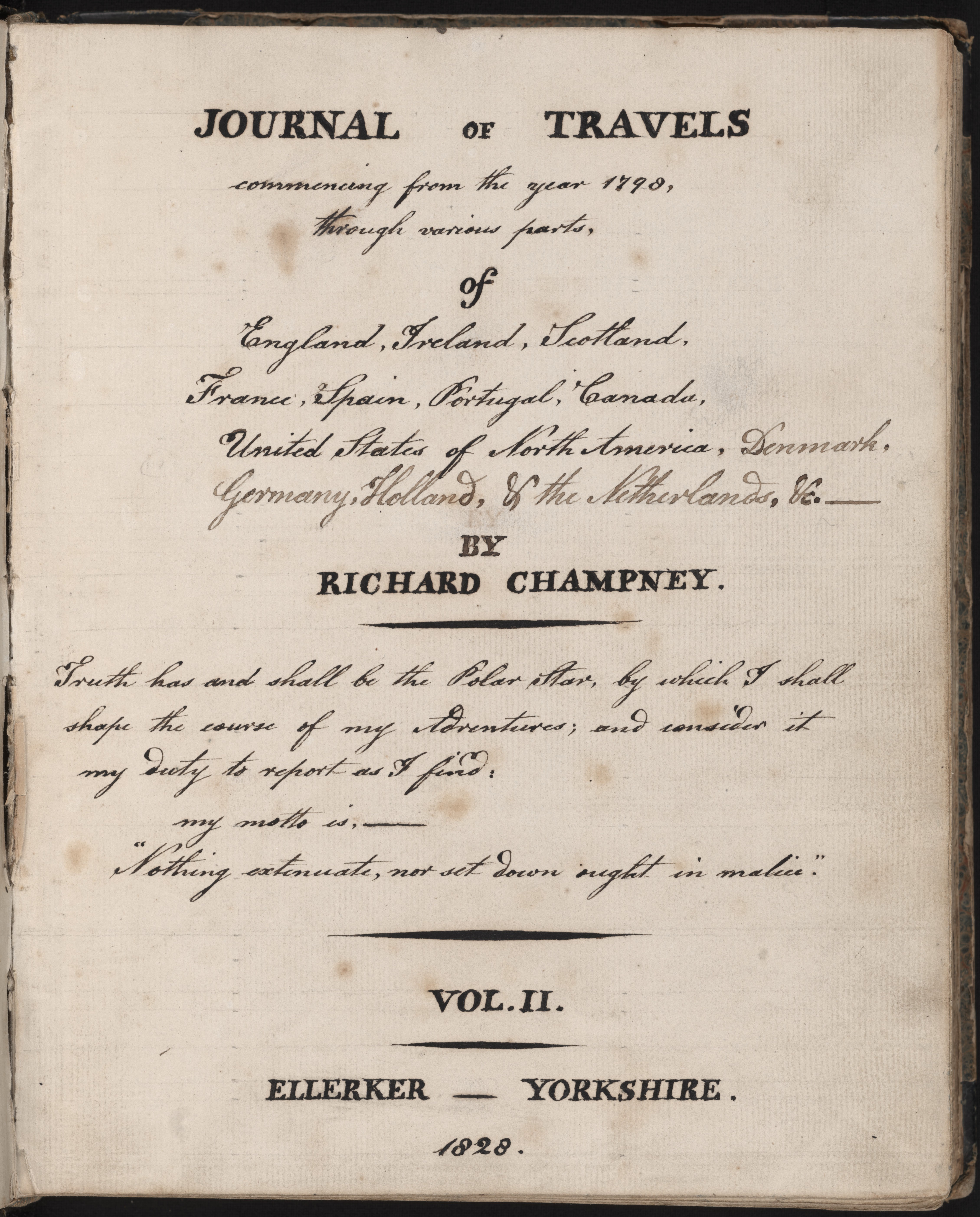 page from travel journal volume 2