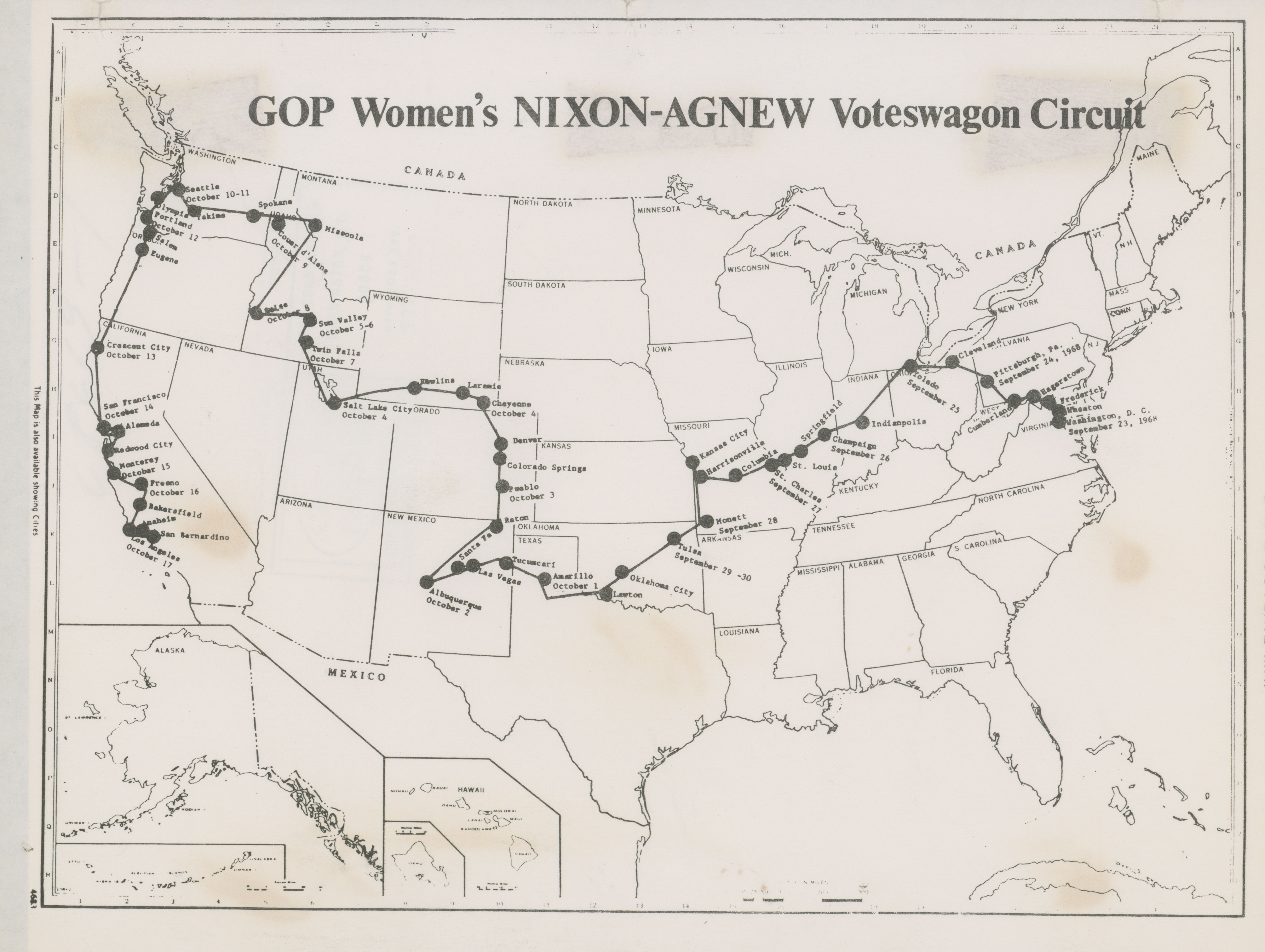 Marj Skinker album of Republican women's Voteswagon tour