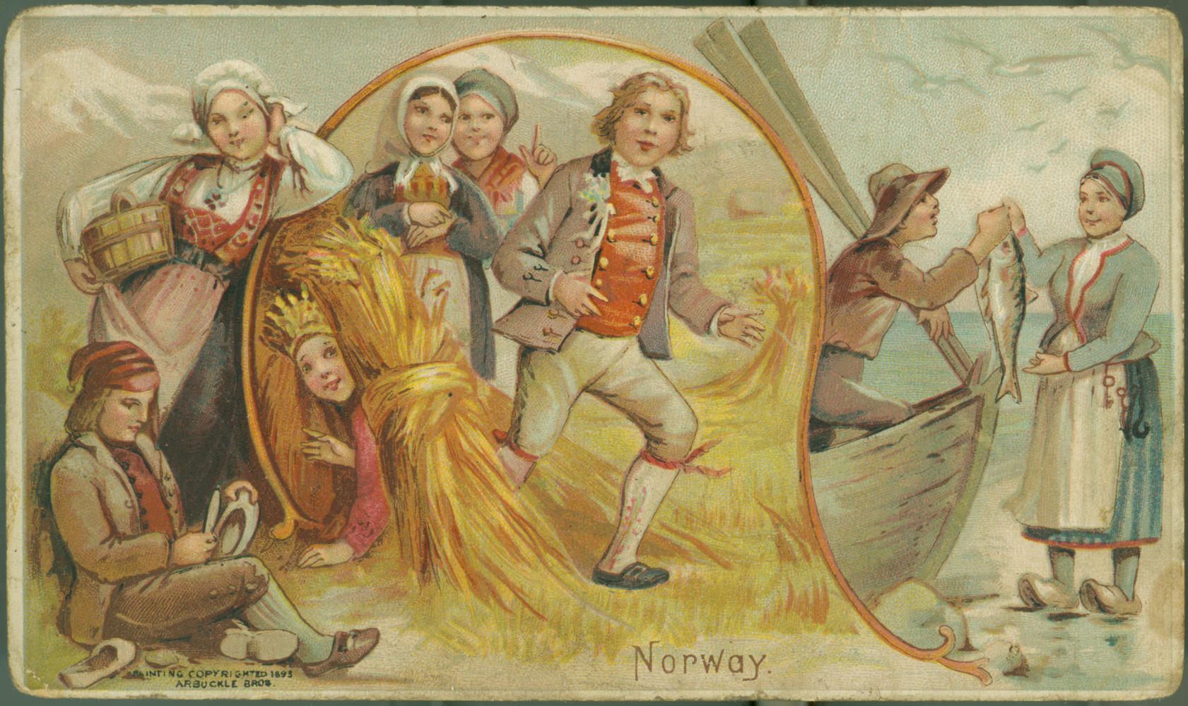 Trade card for Arbuckle Coffee Company.