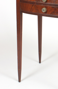 Photograph of a table featuring therm legs